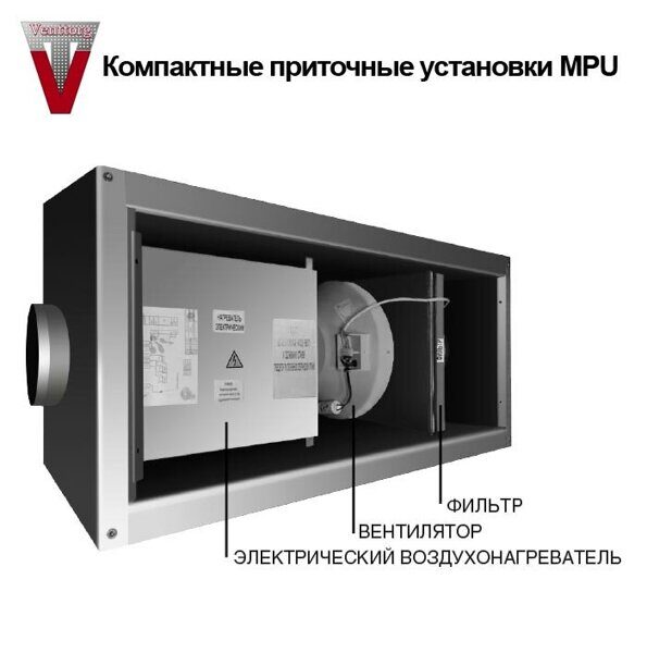 MPU 315/18.0-3  приточная система (без автоматики)