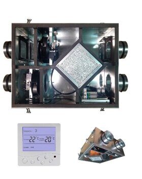 Установка вентиляционная приточно-вытяжная Node9- 125(25m)/RP-M,VAC(D190) Compact с пультом-термостатом
