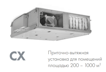 Приточно-вытяжная установка Neiva 2 CX-1000-E7,5-F5-OF-DZ-R